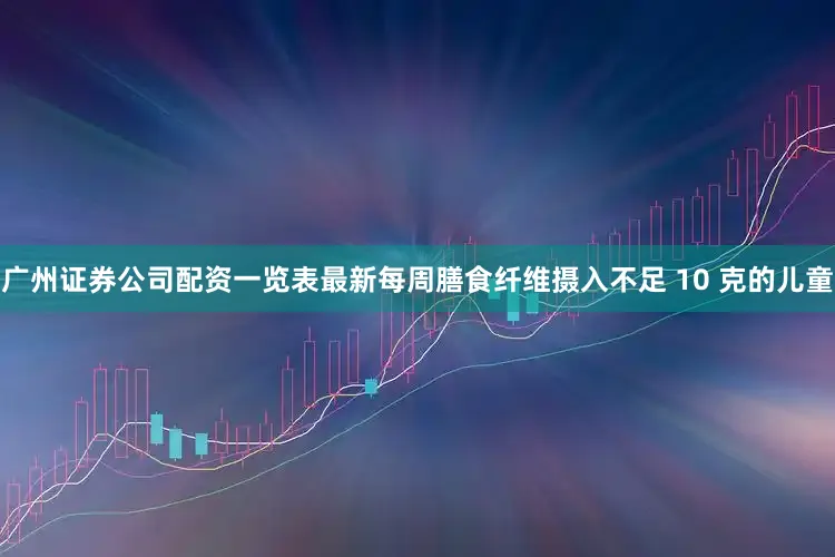 广州证券公司配资一览表最新每周膳食纤维摄入不足 10 克的儿童