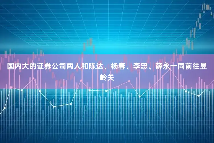 国内大的证券公司两人和陈达、杨春、李忠、薛永一同前往昱岭关